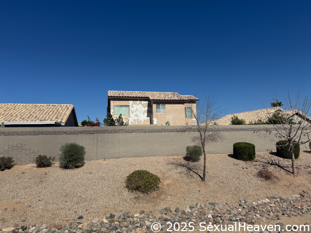 The house as seen from the street.