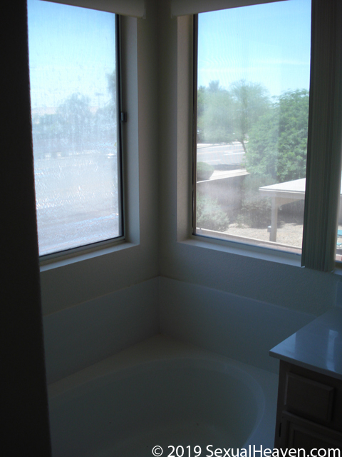 White walls and a bathtub.