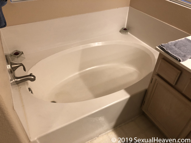 A bathtub.